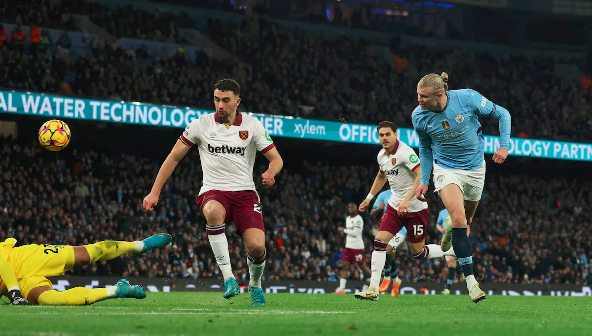 Haaland double as Man City crush West Ham 4-1