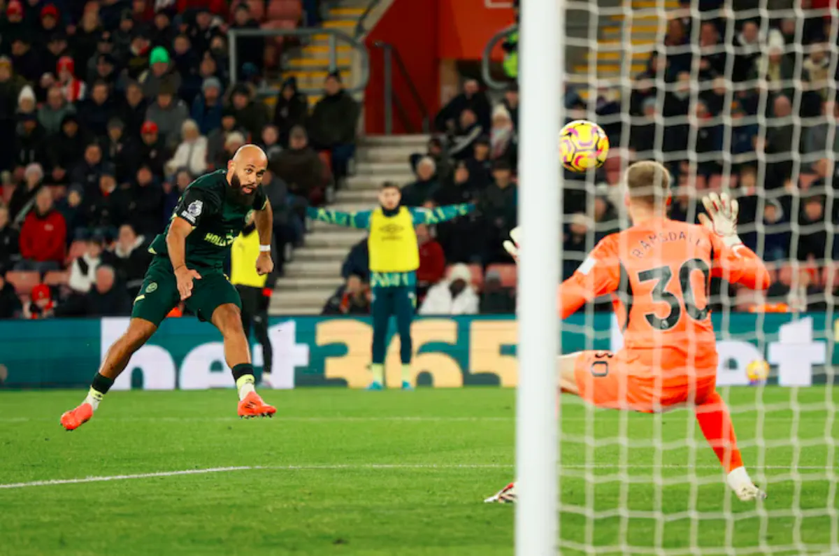 Brentford crush Southampton 5-0 with Mbeumo double for first away win