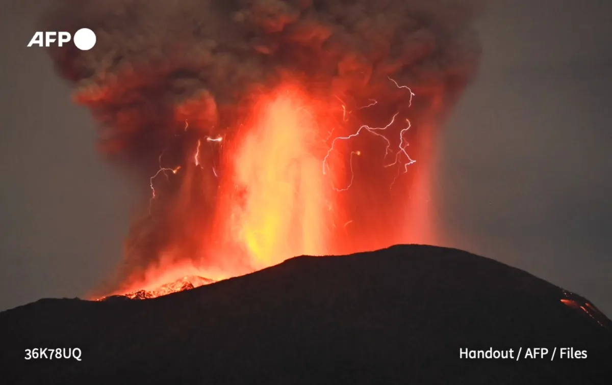 Indonesia's Mount Ibu Erupts, Spews Hot Lava And Smoke