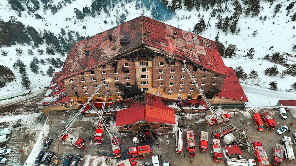 Turkish ski resort fire kills 76, guests forced to jump from windows
