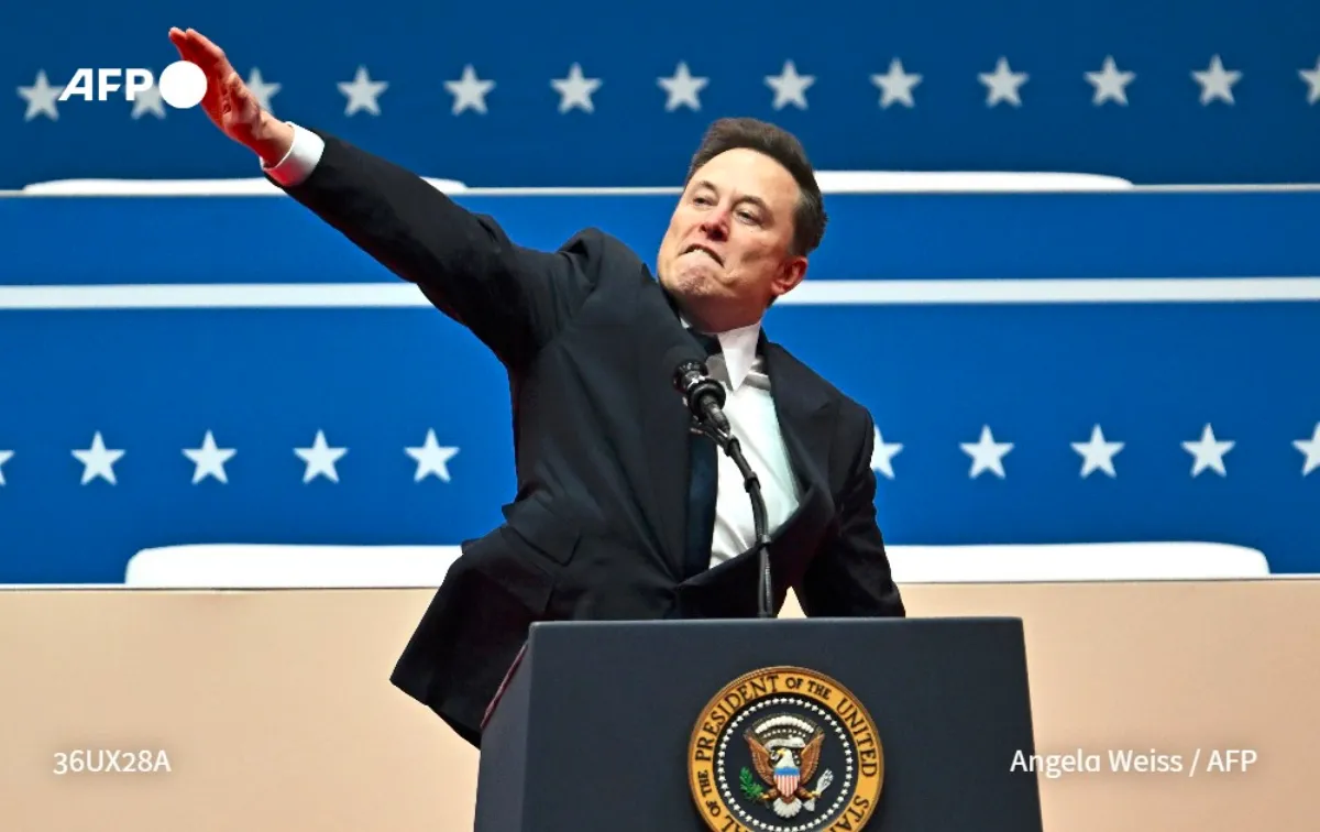 Musk salute at Trump rally celebrated by extremists online