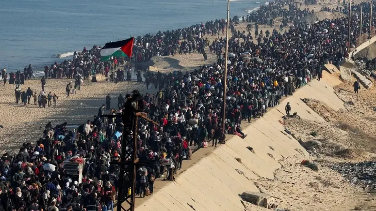  Palestinians return to north Gaza after breakthrough on hostages