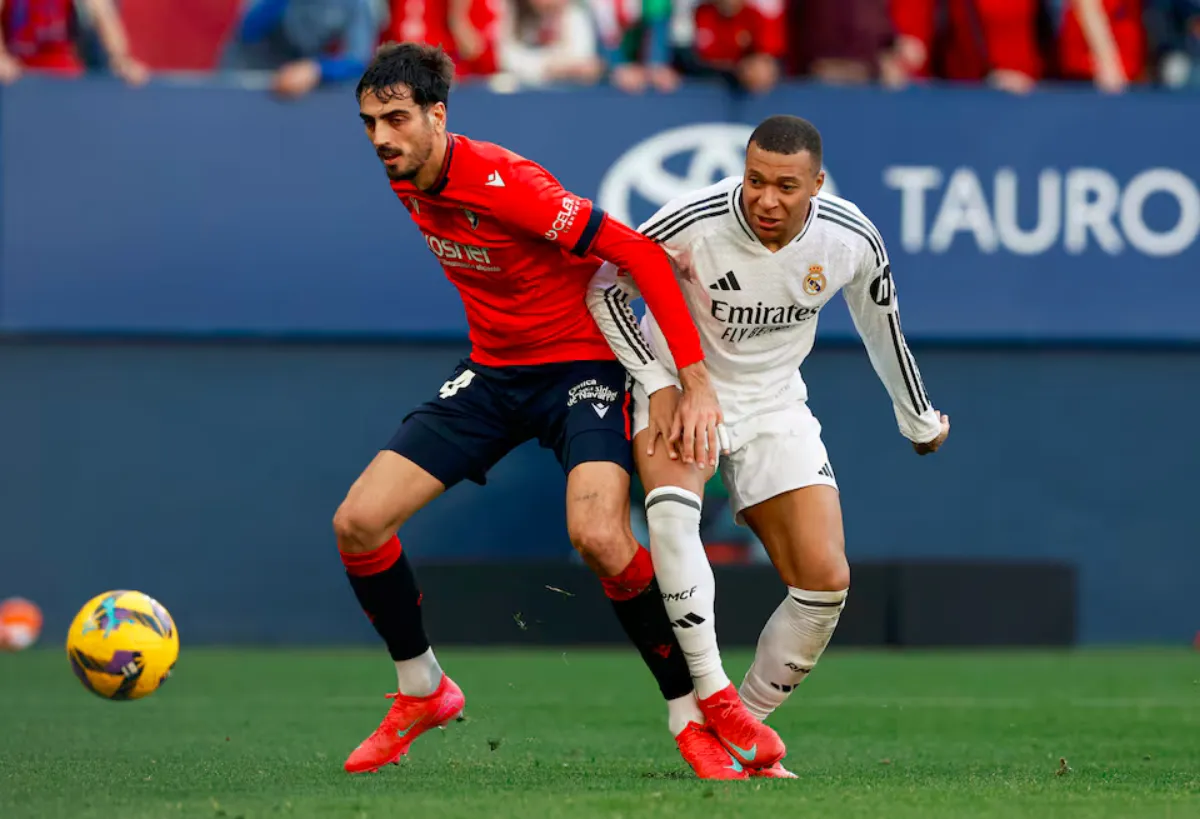 Ten-man Real Madrid held by Osasuna after Bellingham sees red
