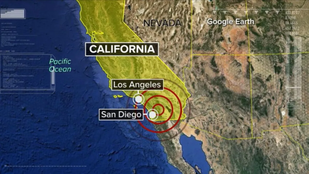 Magnitude 5.2 earthquake strikes interior of San Diego County in California, USGS says