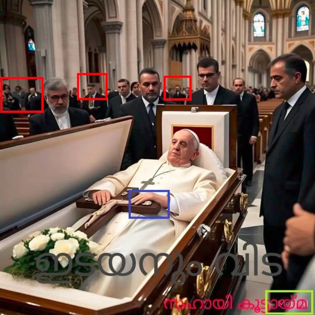 AI image of Pope Francis in open casket misleads online