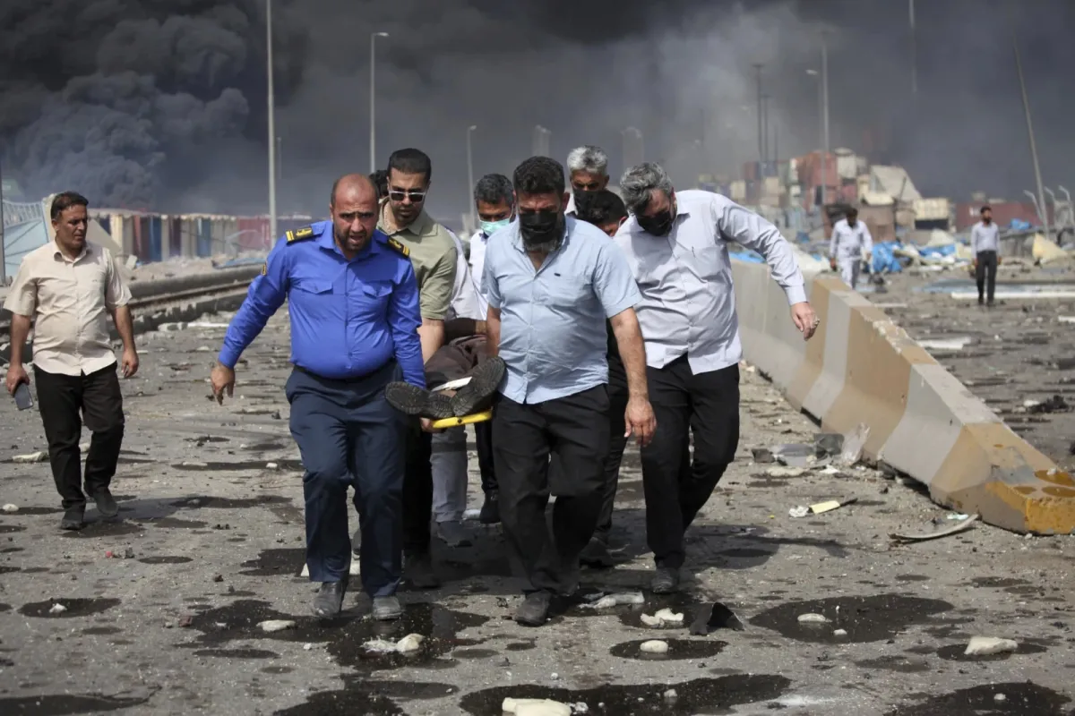 A massive explosion at an Iranian port possibly linked to missile fuel kills 40, injures some 1000