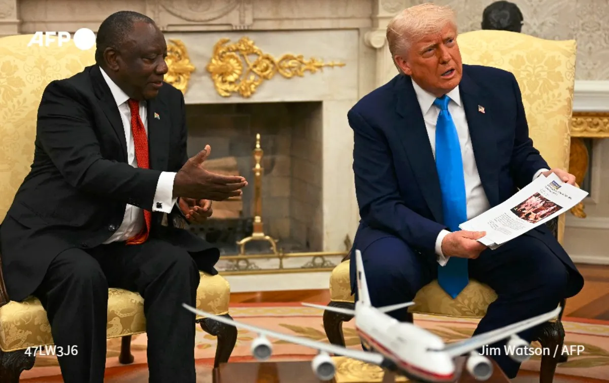 Trump ambushes S. African president over 'genocide' accusation