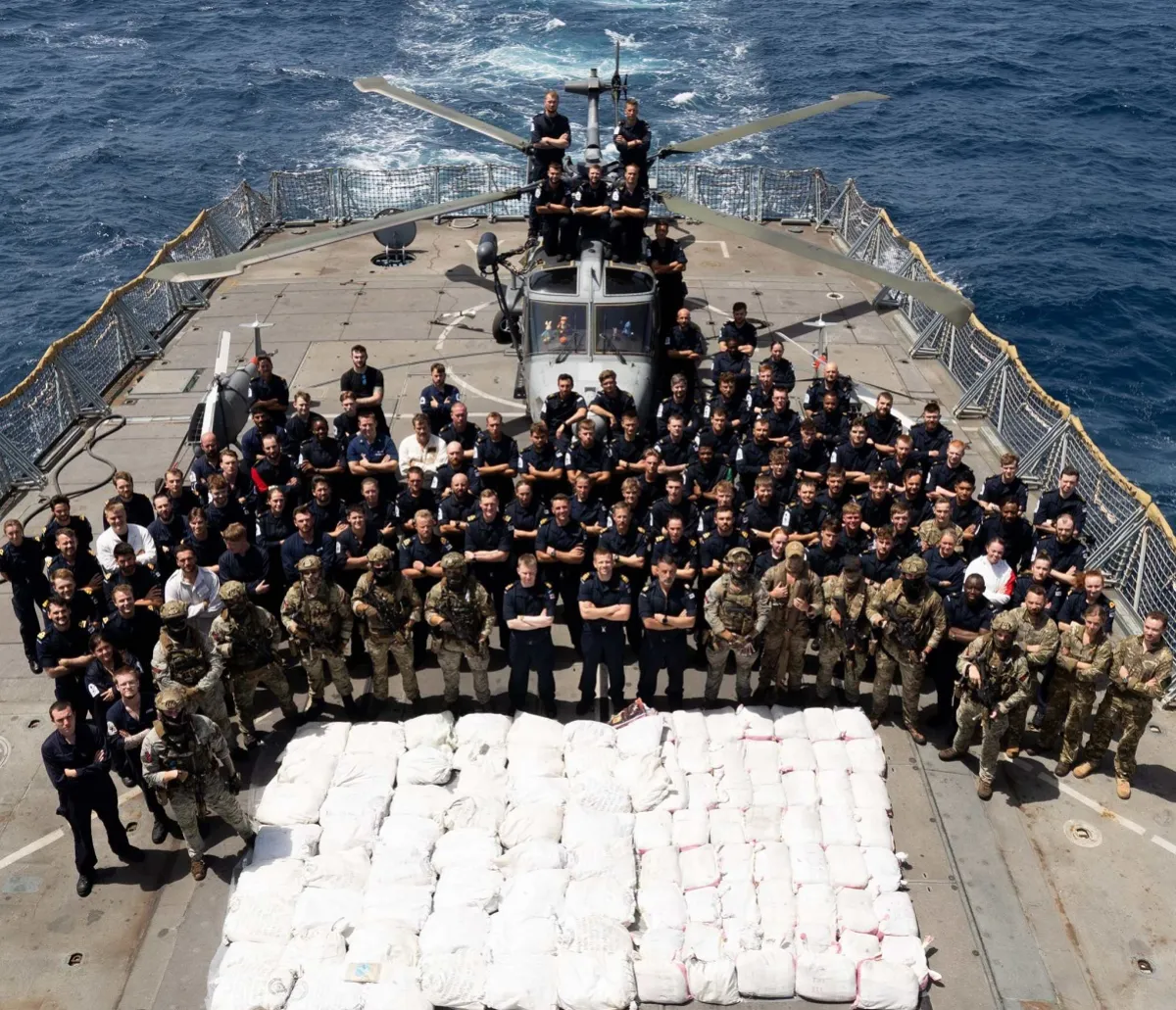 New Zealand-led Combined Task Force 150 and Royal Navy Interdict Over $36 Million Worth of Illicit Drugs