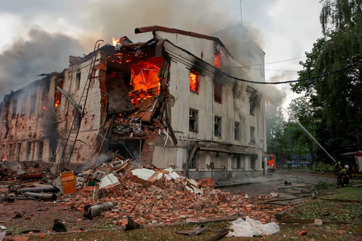 Russian attacks on Ukraine's Kharkiv kills four, wounds at least 60, officials say