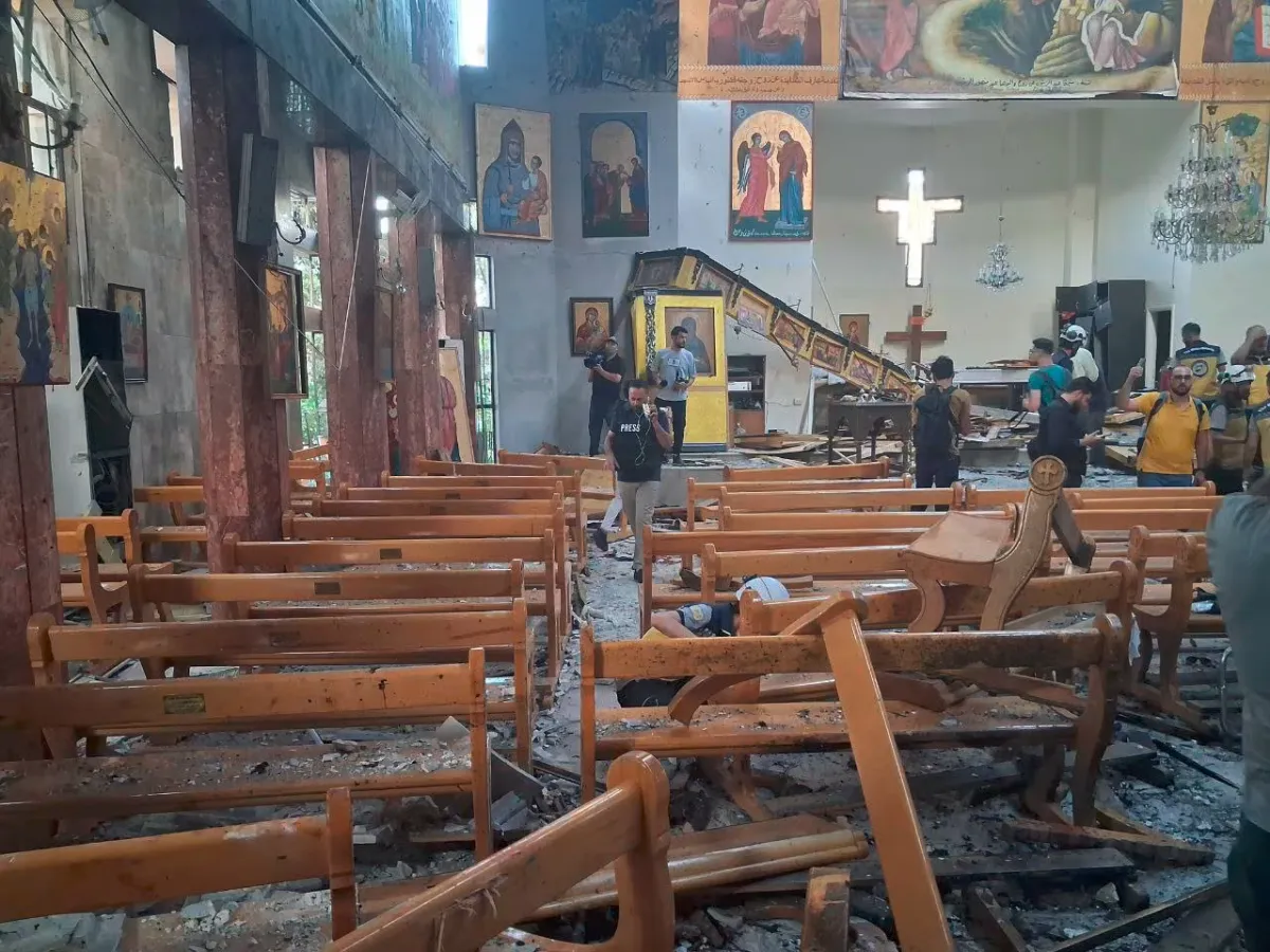Suicide bombing at Damascus church kills at least 15 