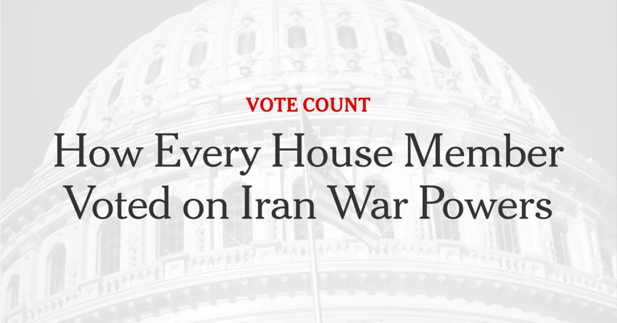 House Passes Iran War Powers Resolution Amidst Bipartisan Division