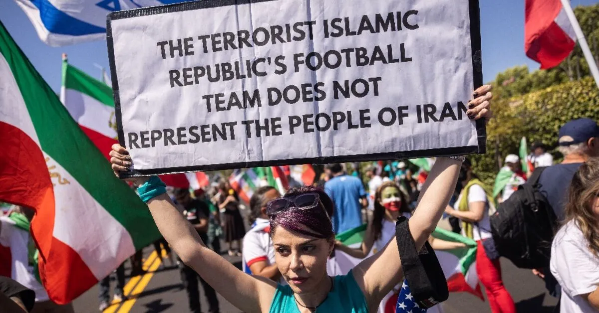 Iran Protesters Decry 'Regime Team' Ahead of World Cup Match