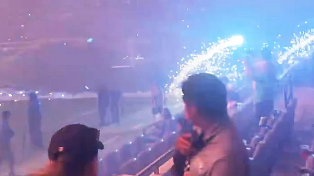 Fireworks Malfunction Sends Flares into Stands at BMO Stadium