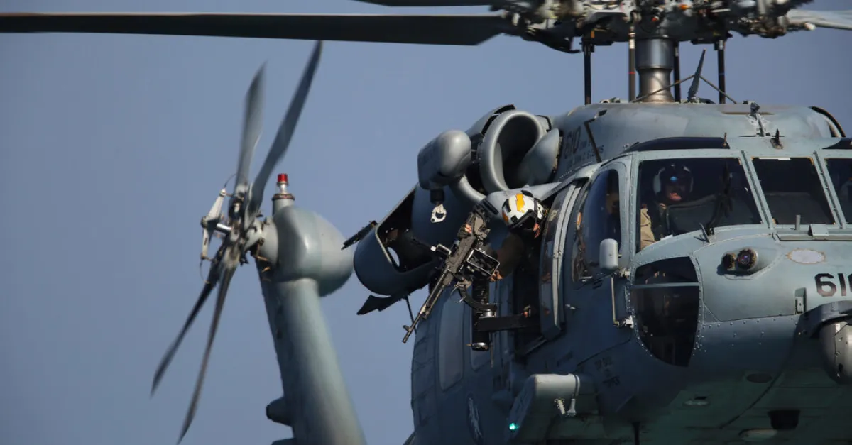 Navy Suspends Search for Sailor Lost in Arabian Sea Helicopter Crash