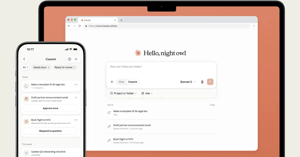 Anthropic's Claude Cowork Agent Now Lives on Your Phone
