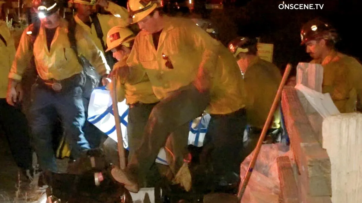 Three Firefighters Injured Battling San Bernardino Mountain Wildfire
