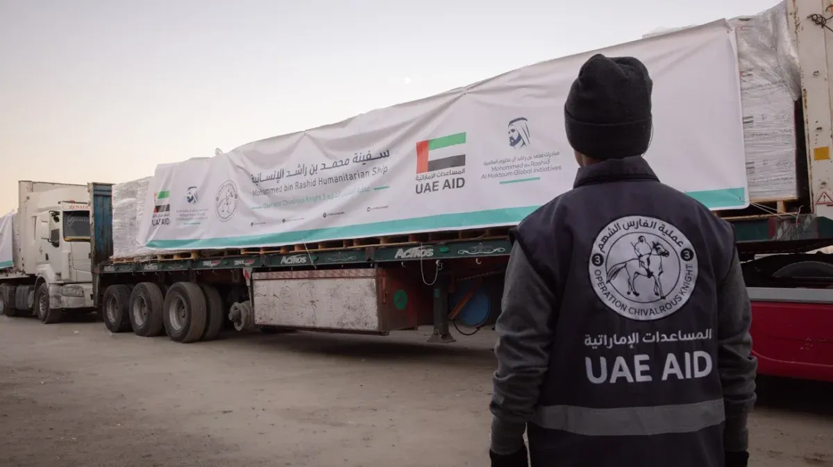 UAE Sustains Gaza Aid with Continuous Relief Convoys