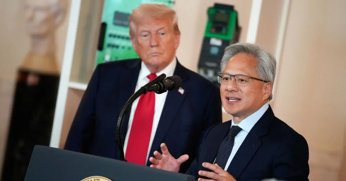 Trump Calls Nvidia CEO Jensen Huang During Company All-Hands Meeting