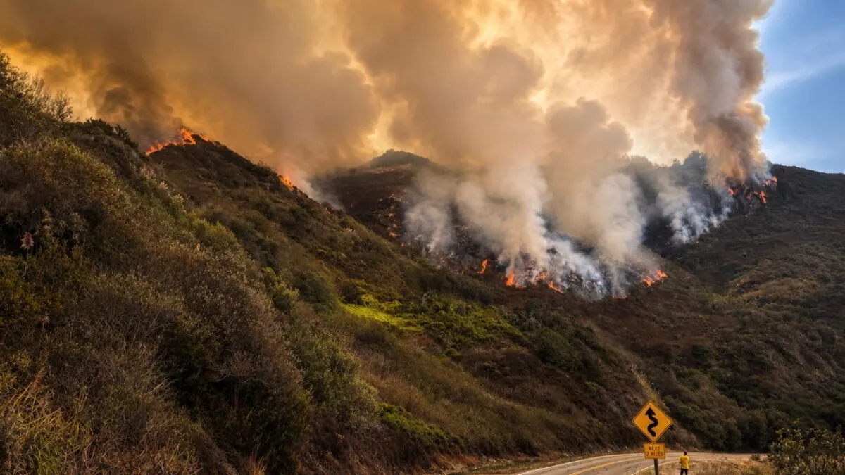 Big Sur Wildfires Escalate: Plaskett Fire Grows Rapidly, Threatens Highway 1