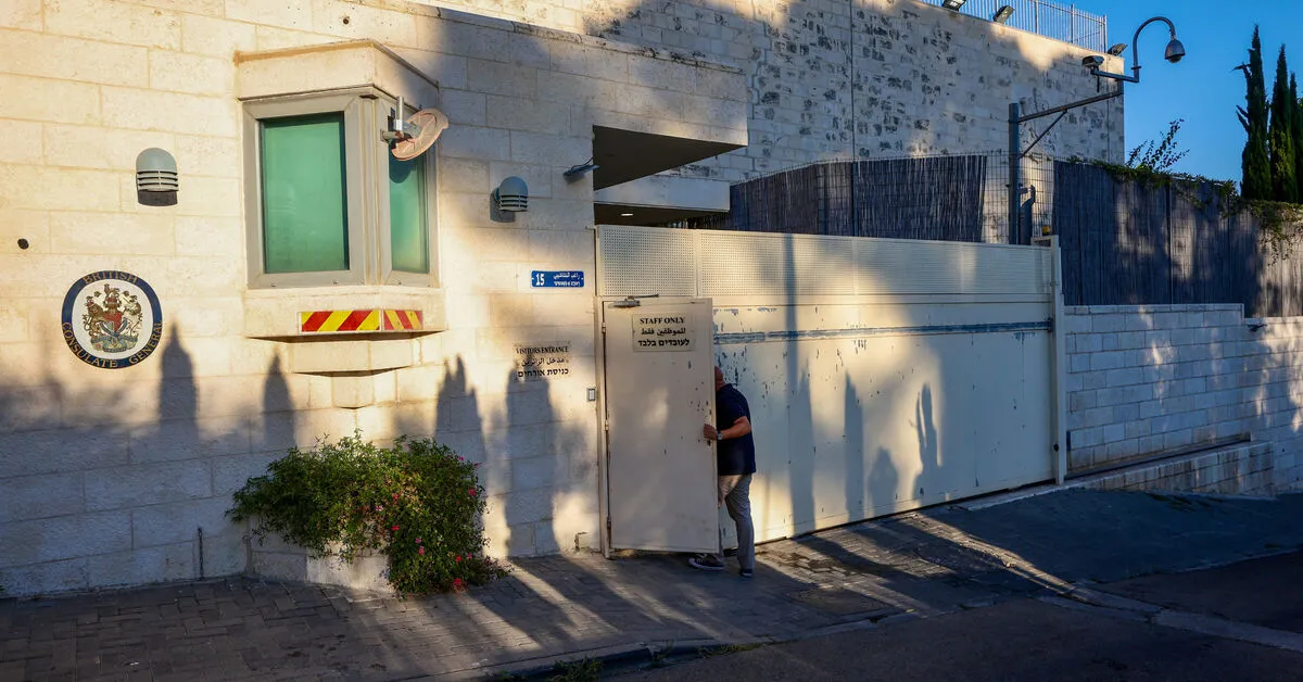Israel Orders British Consulate in East Jerusalem to Close