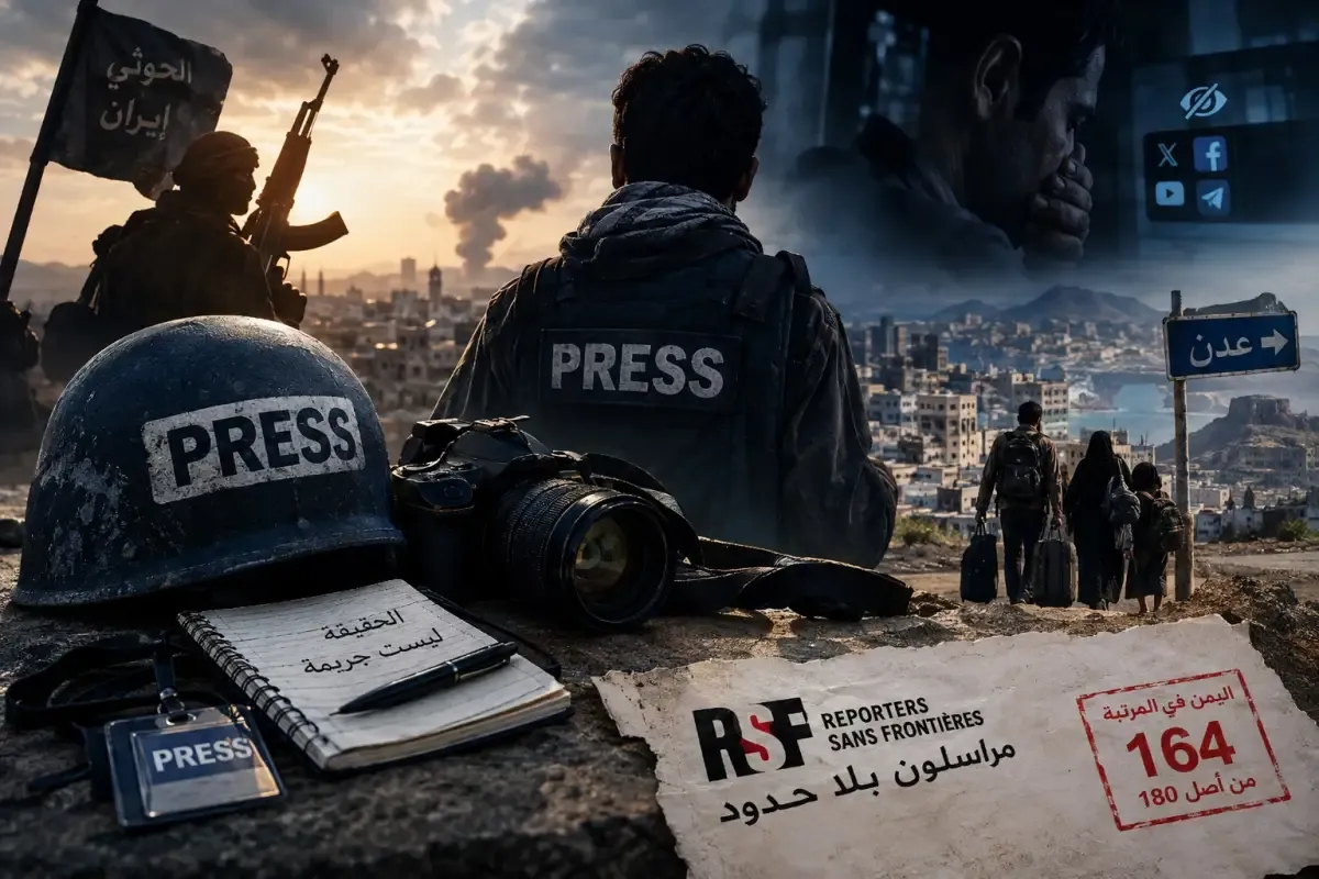 Reporters Without Borders: Houthis Stifle Yemeni Press Through Threats and Displacement