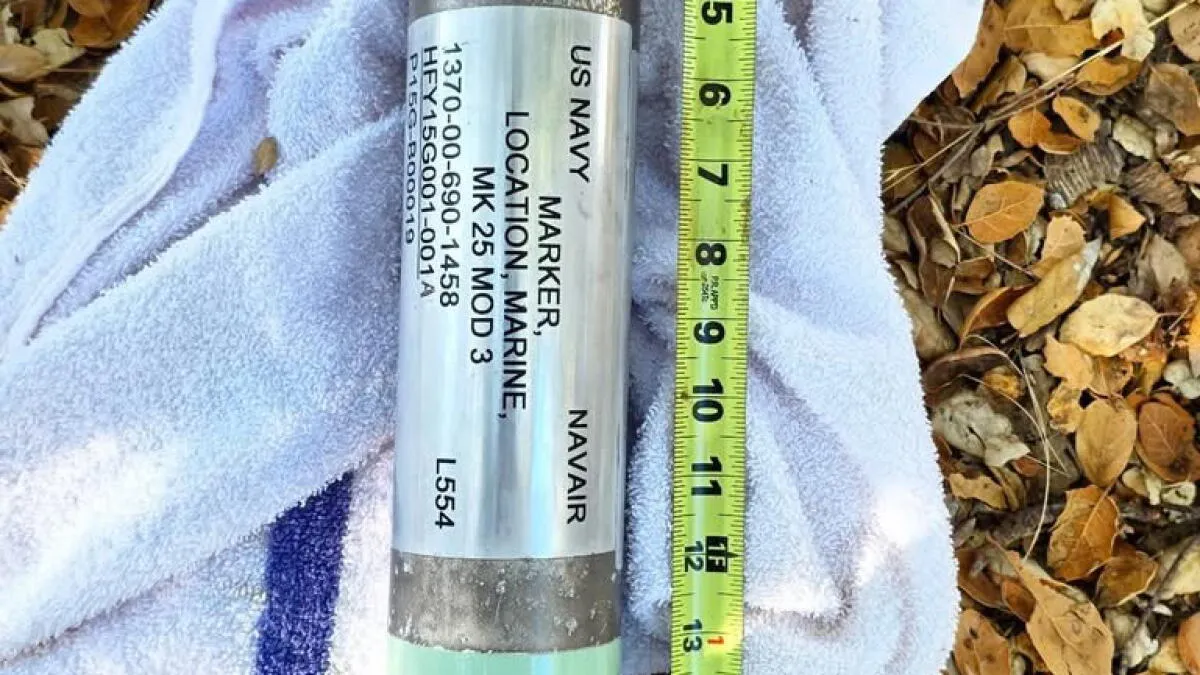 El Niño Washes 'Bomb-Like' Marine Marker Ashore in California