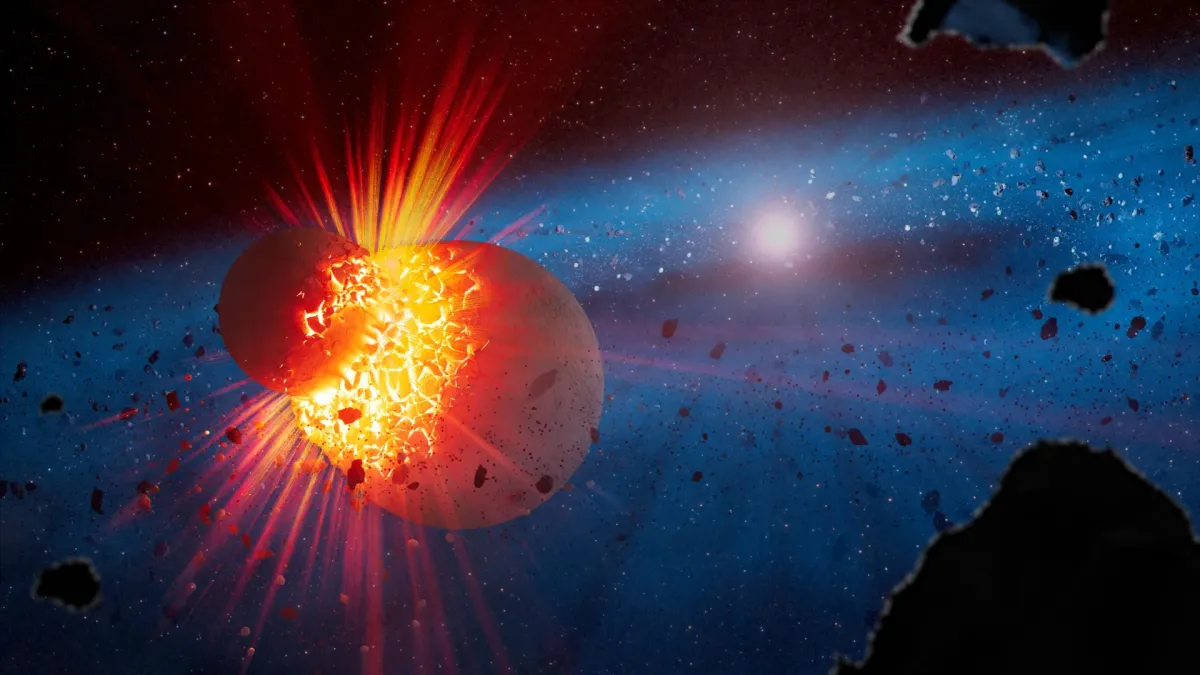 Webb Telescope Spots Evidence of Violent Planet Collisions